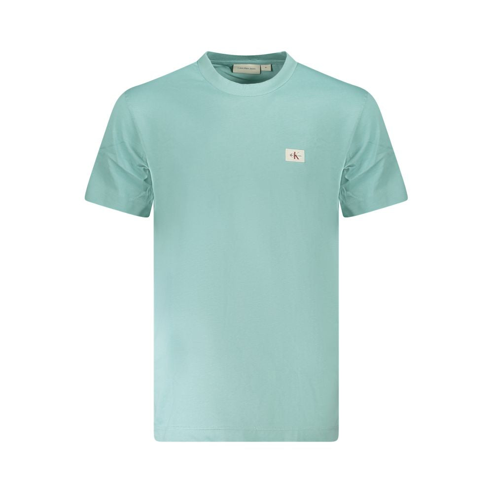Hellblaues Herren-T-Shirt aus Baumwolle