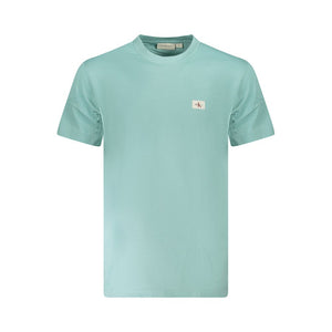Hellblaues Herren-T-Shirt aus Baumwolle