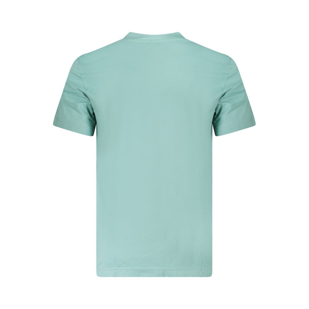 Hellblaues Herren-T-Shirt aus Baumwolle
