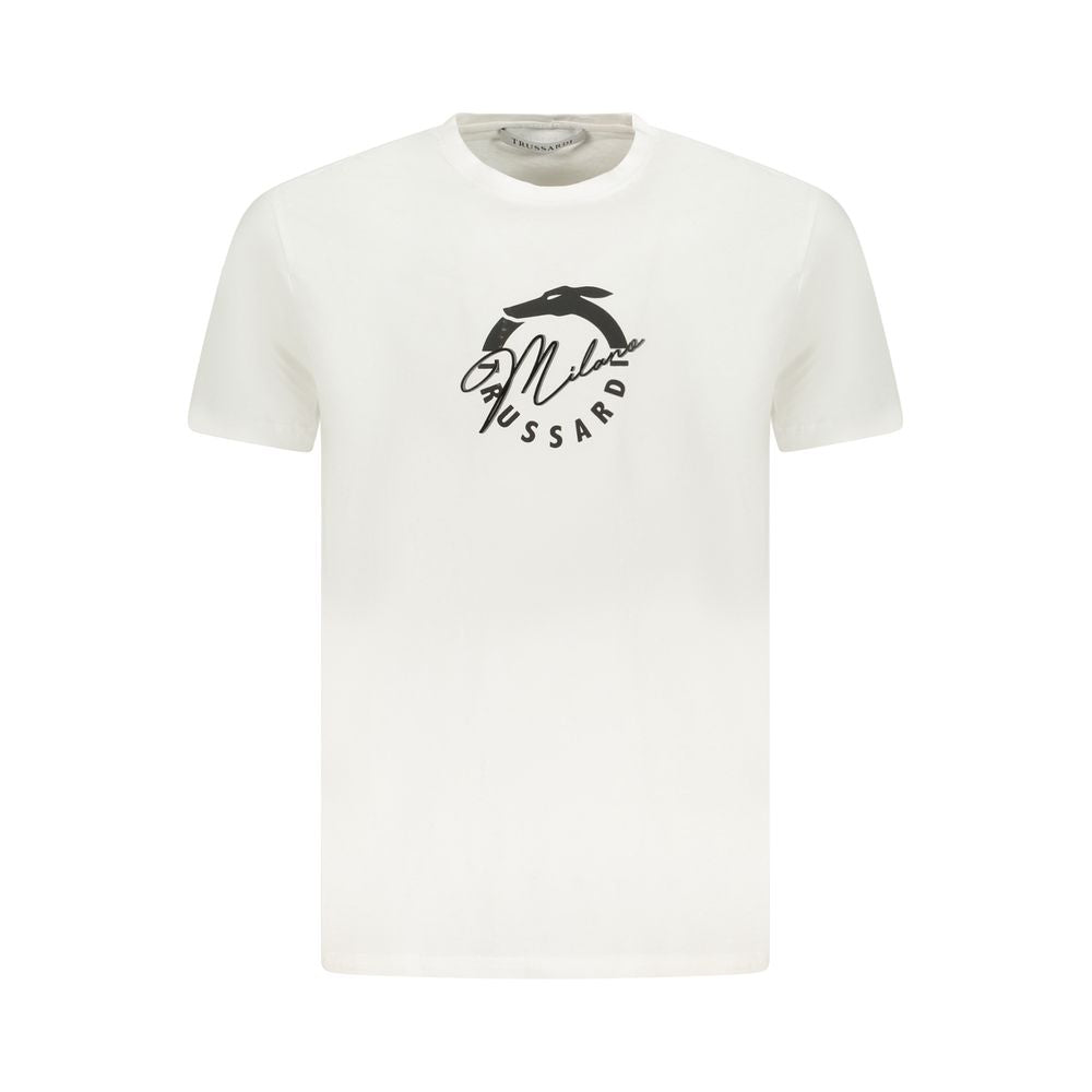 Weißes Herren-T-Shirt aus Baumwolle