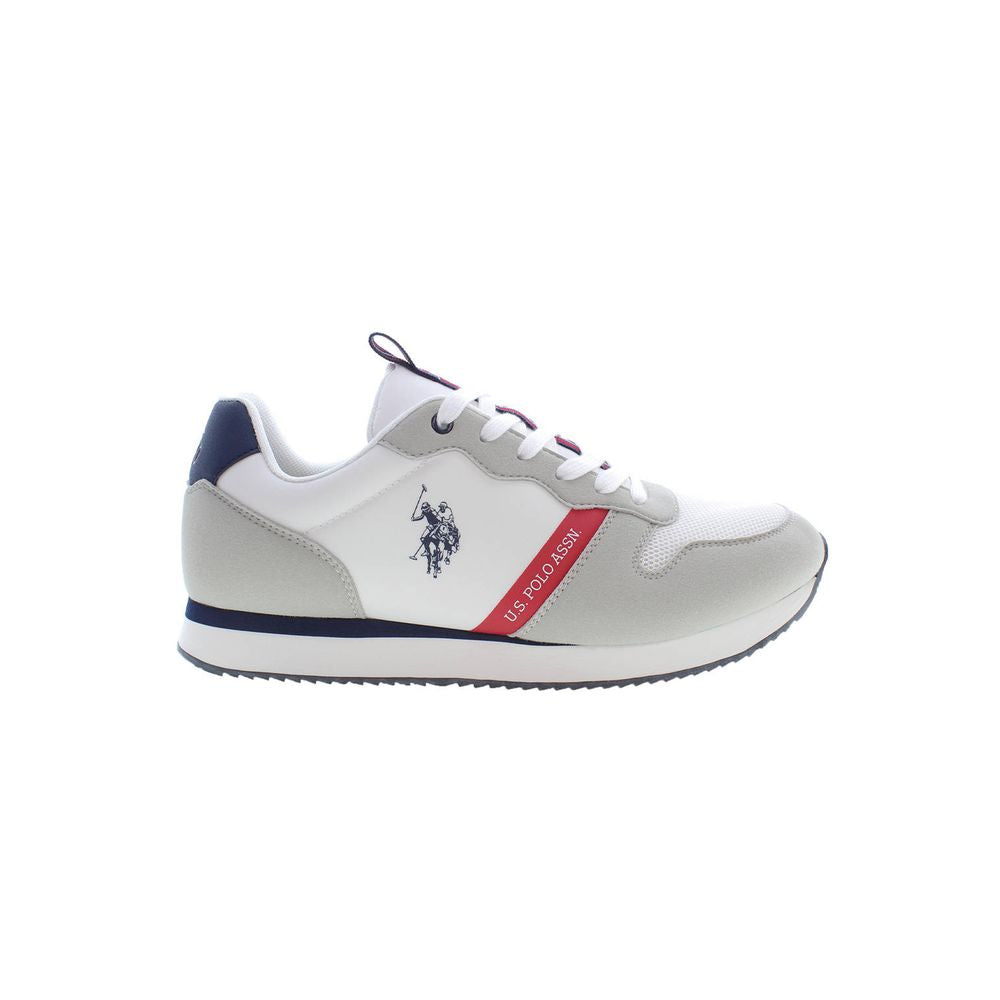 Weiße Polyester Herren Sneaker