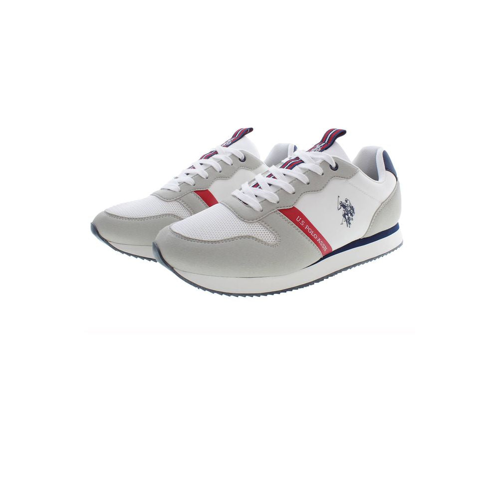 Weiße Polyester Herren Sneaker
