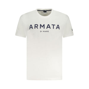 White Cotton Men T-Shirt