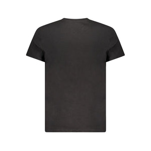 Black Cotton Men T-Shirt