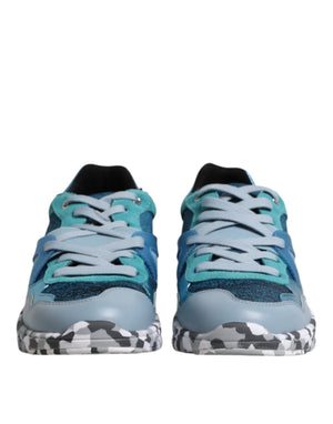 Dolce & Gabbana Multicolor Lace Up Low Top Men Sneakers Shoes