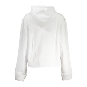 Weißer Baumwollpullover