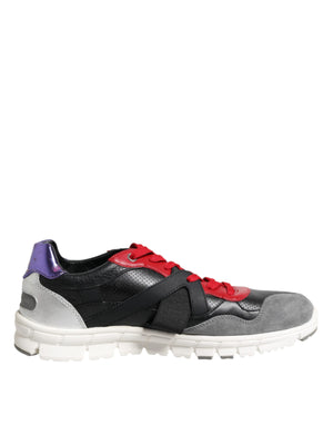 Mehrfarbige Schnürschuhe mit niedrigem Oberteil für Herren