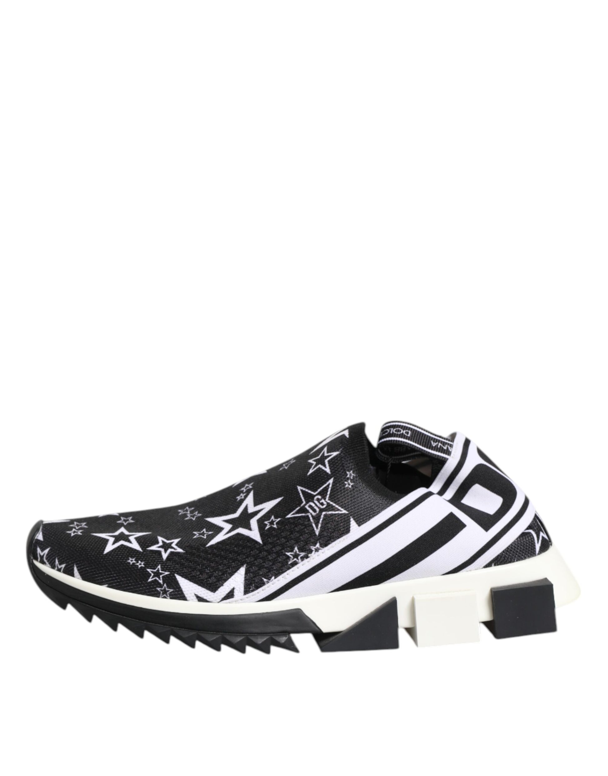 Dolce & Gabbana Black White Sorrento Low Top Sneakers Shoes