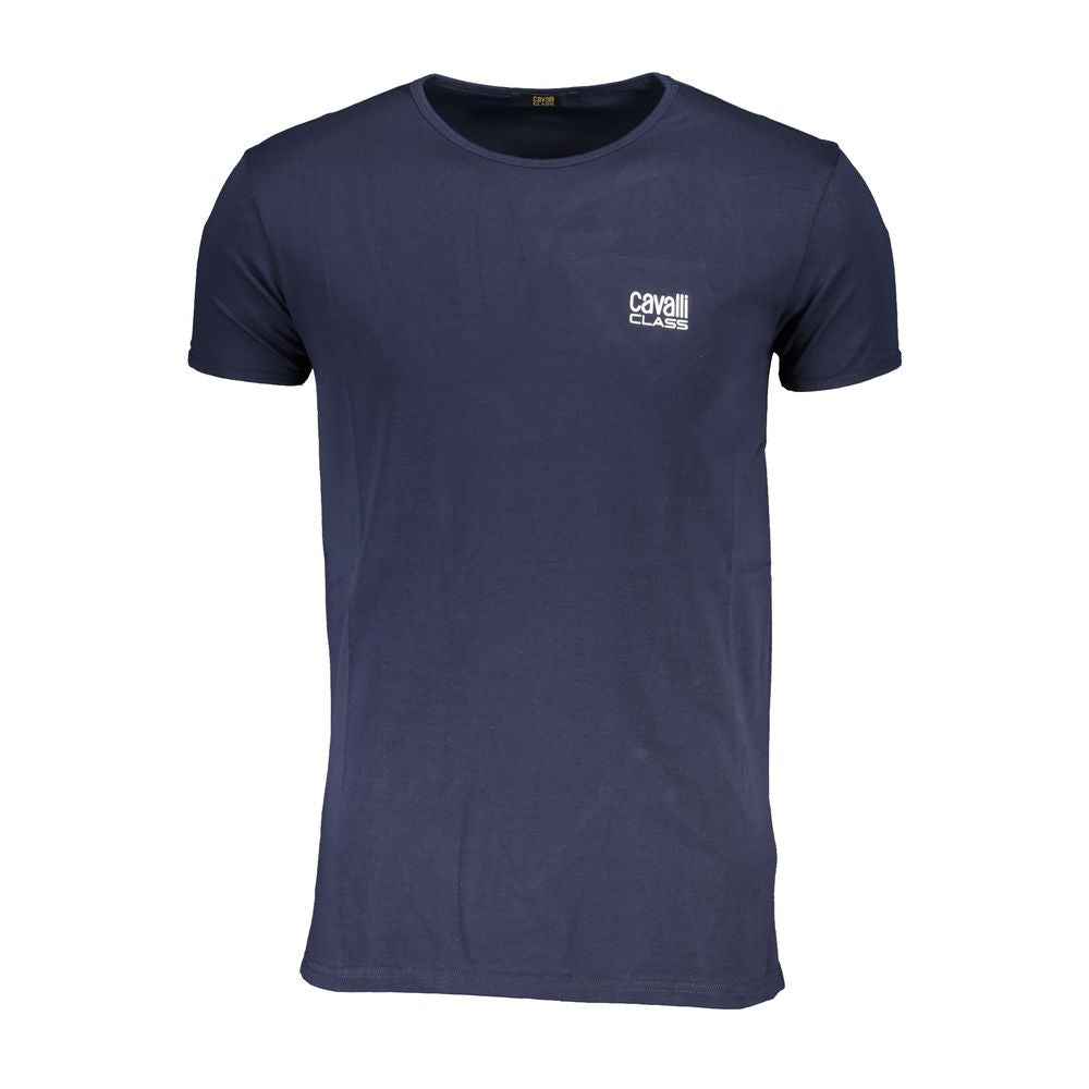 Blaues Baumwoll-T-Shirt