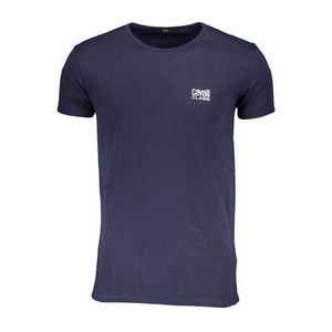 Blaues Baumwoll-T-Shirt