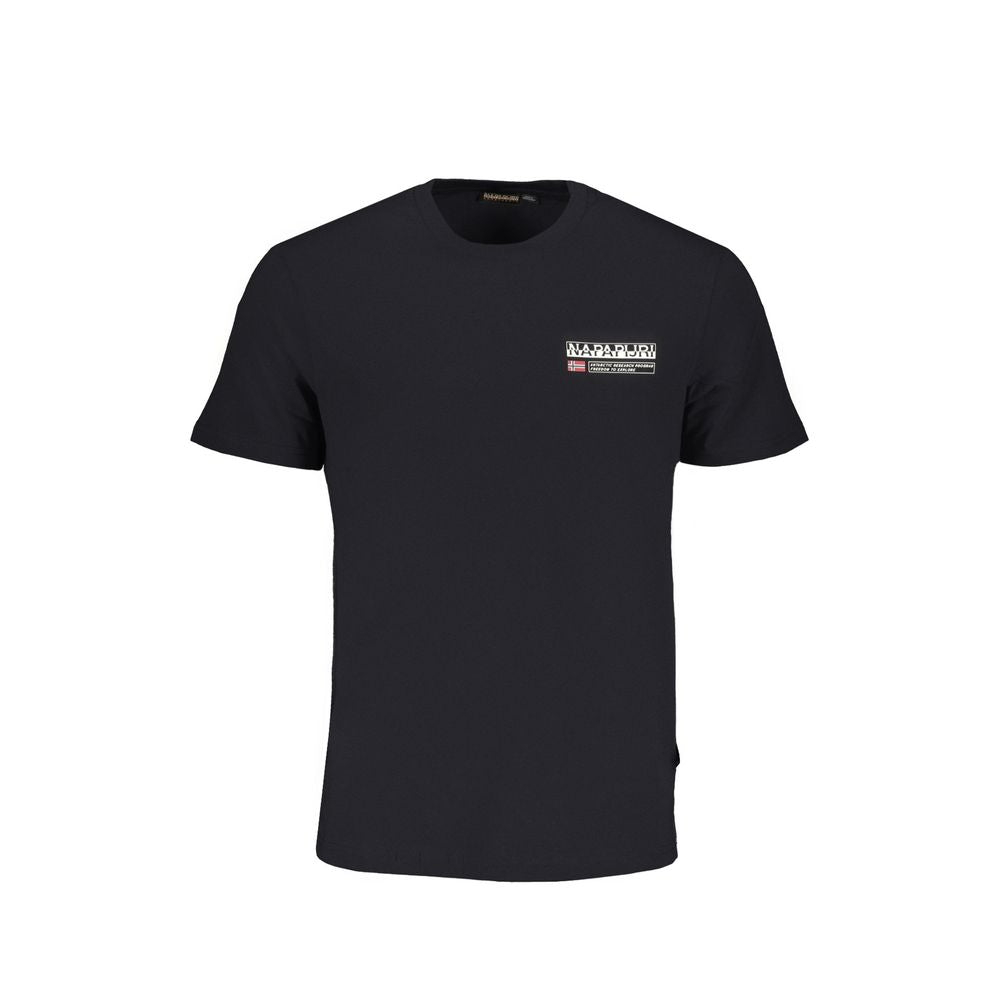 Schwarzes Baumwoll-T-Shirt