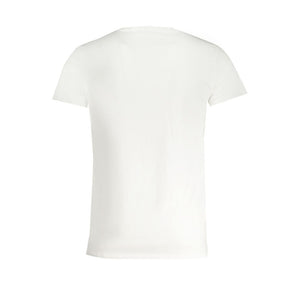 Weißes Baumwoll-T-Shirt