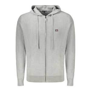 Graue Strickjacke aus Polyamid für Herren