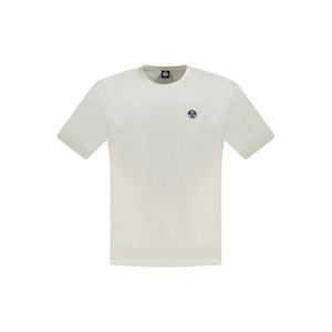 White Cotton Men T-Shirt