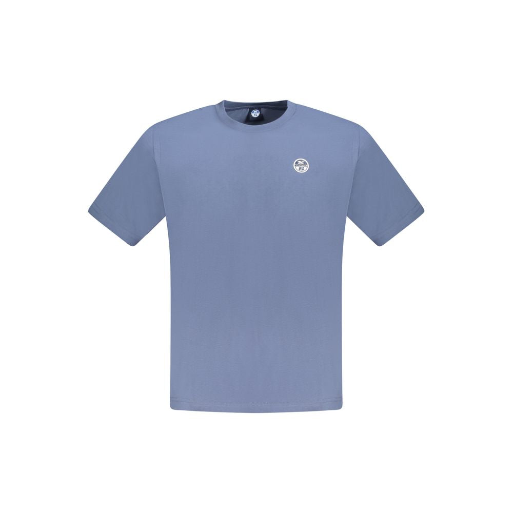 Blaues Herren-T-Shirt aus Baumwolle
