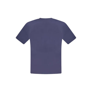 Blaues Herren-T-Shirt aus Baumwolle