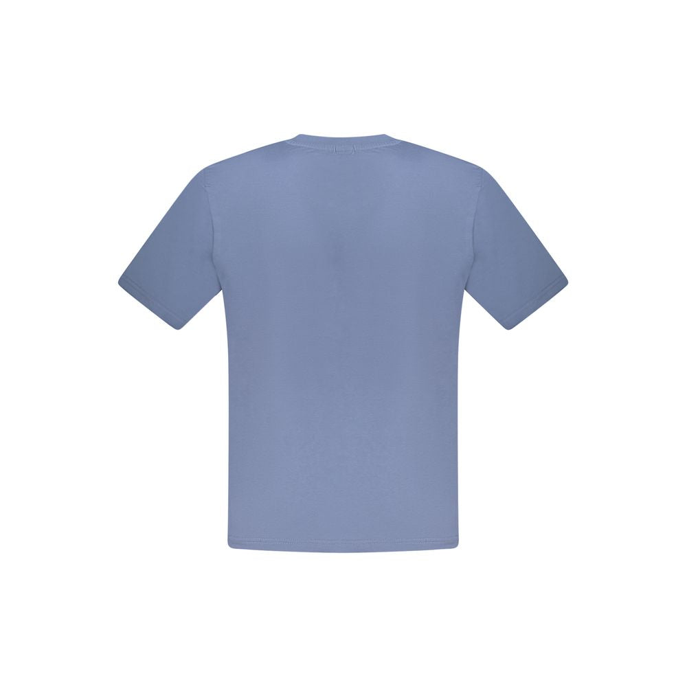 Blaues Herren-T-Shirt aus Baumwolle