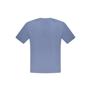 Blaues Herren-T-Shirt aus Baumwolle