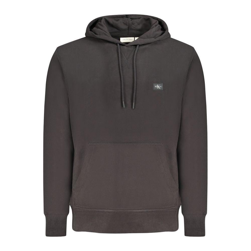 Schwarzer Baumwollpullover für Herren