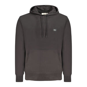 Black Cotton Men Sweater