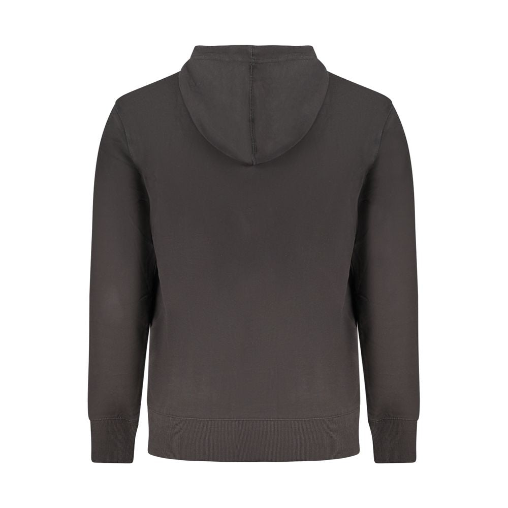 Schwarzer Baumwollpullover für Herren
