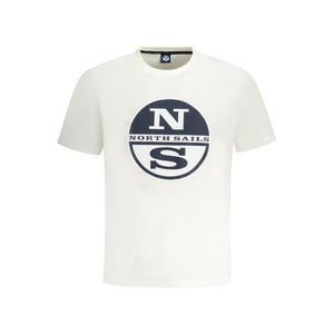 Weißes Herren-T-Shirt aus Baumwolle