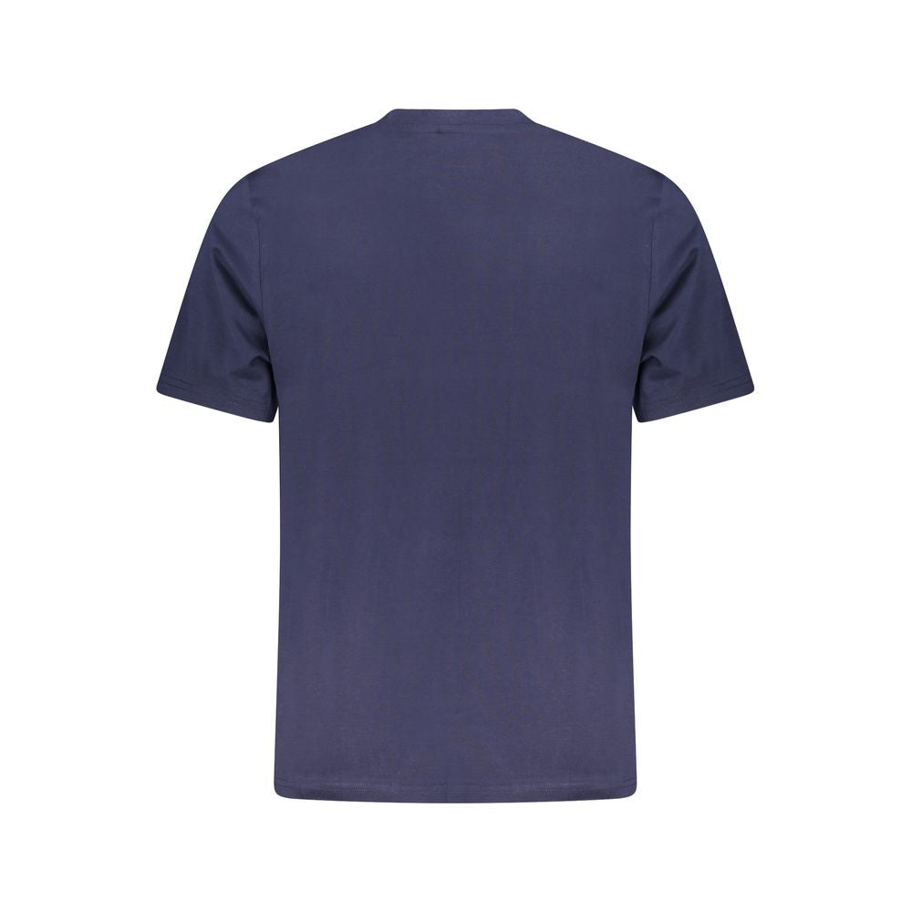 Blaues Herren-T-Shirt aus Baumwolle