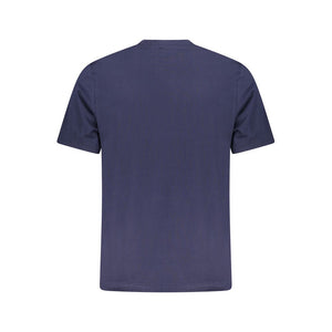 Blaues Herren-T-Shirt aus Baumwolle