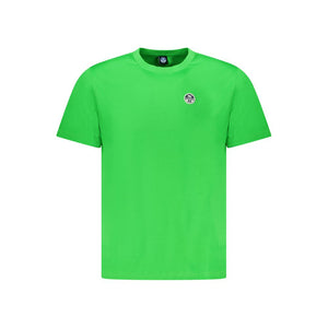 Grünes Herren-T-Shirt aus Baumwolle