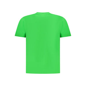 Grünes Herren-T-Shirt aus Baumwolle