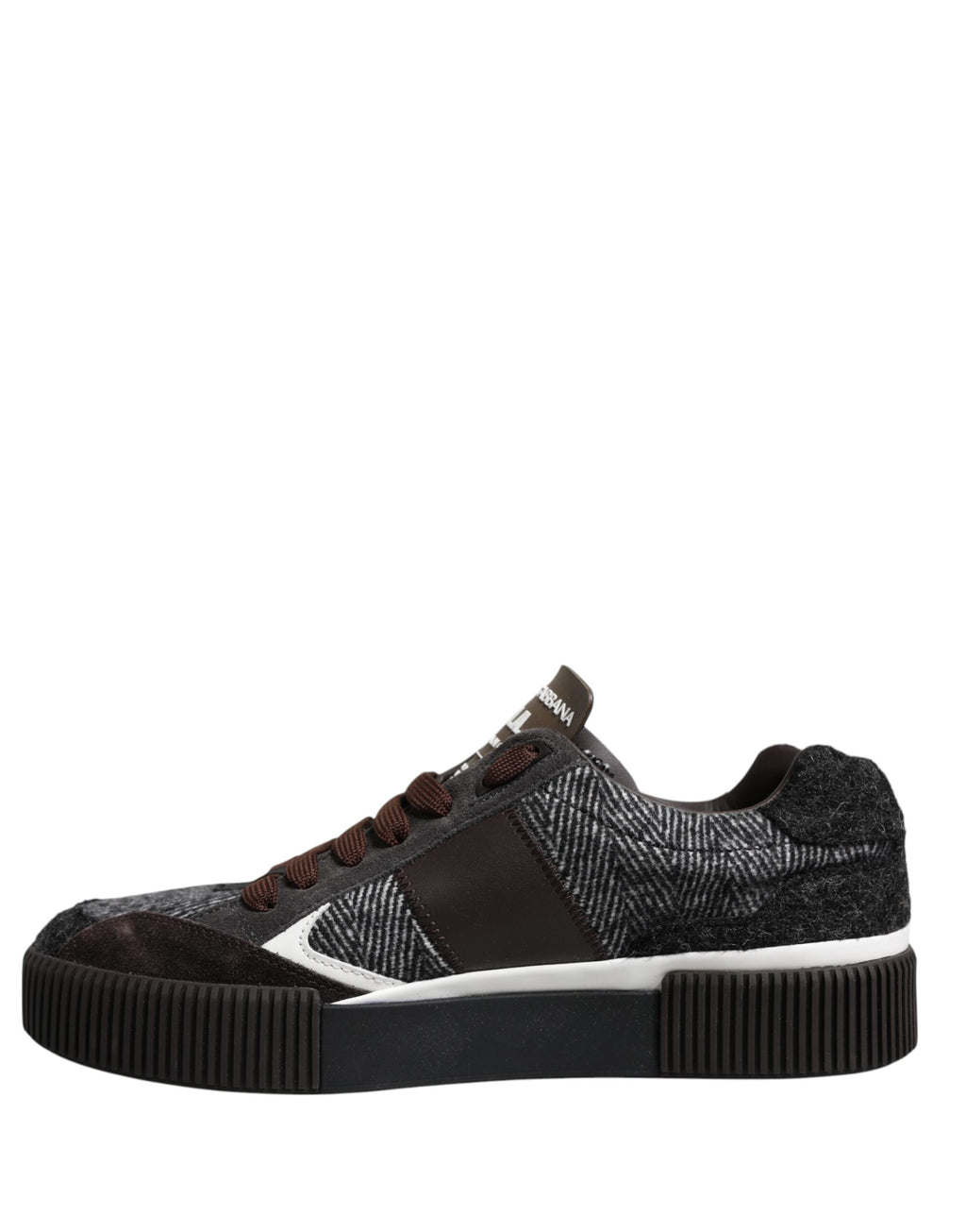 Mehrfarbige Low-Top-Sneakers aus Leder