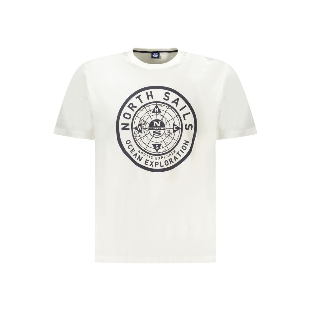 Weißes Herren-T-Shirt aus Baumwolle
