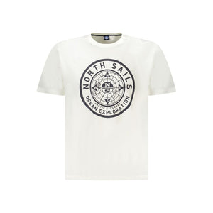 Weißes Herren-T-Shirt aus Baumwolle