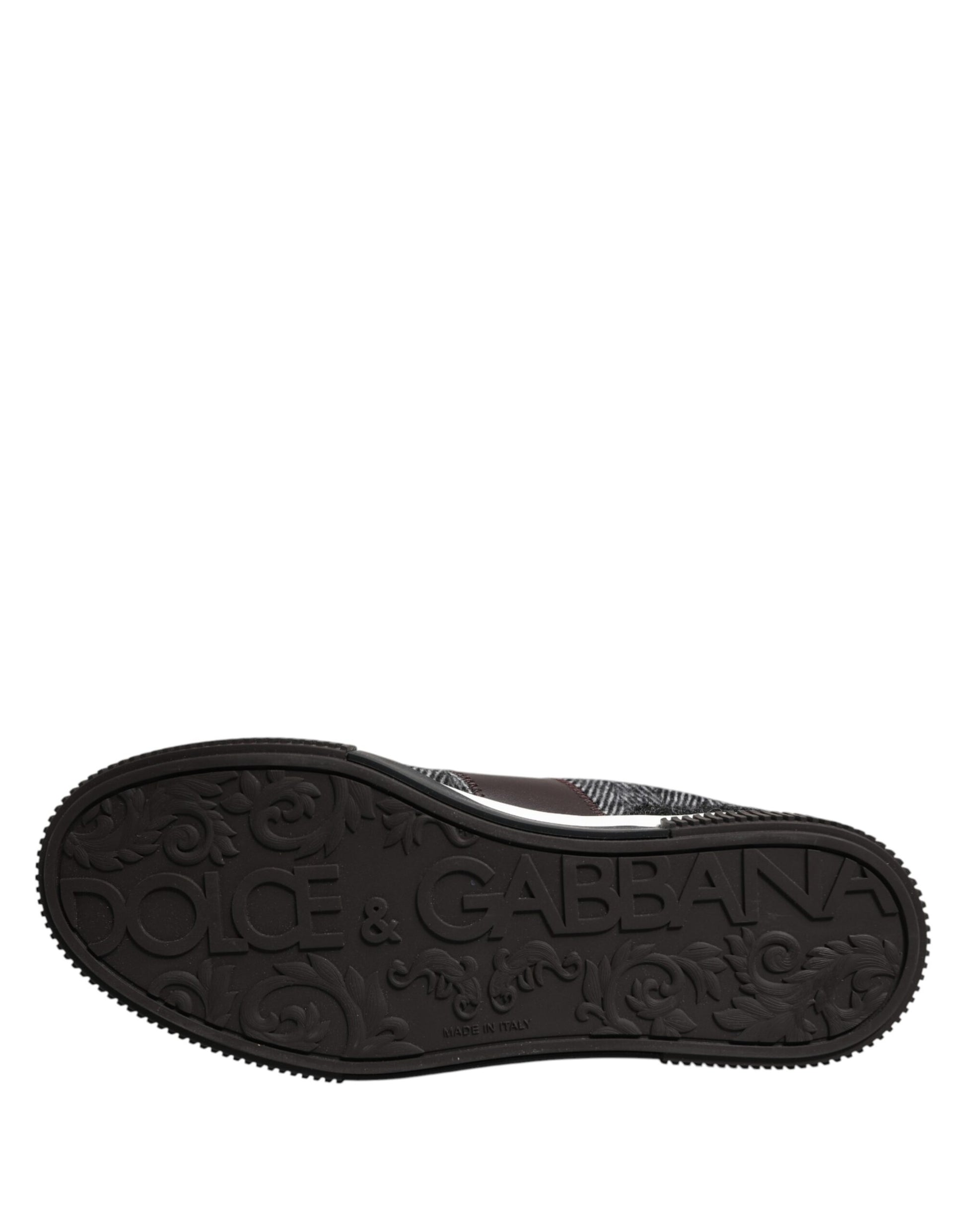 Mehrfarbige Low-Top-Sneakers aus Leder