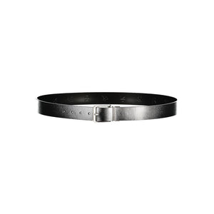 Black Leather Men Belt