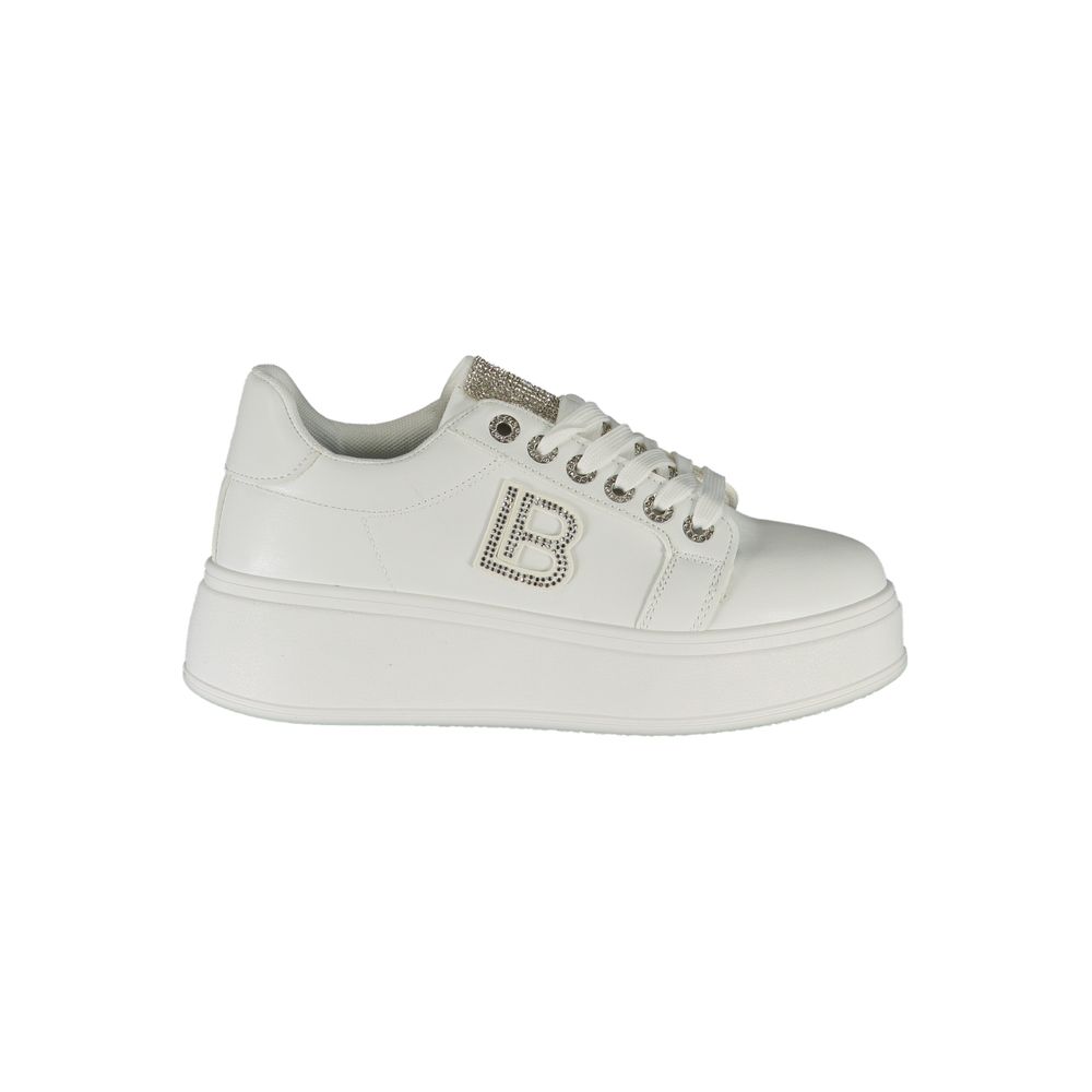 Weiße Polyester Damen Sneaker