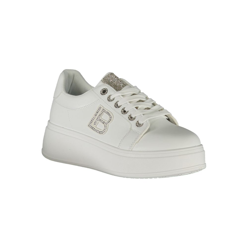 Weiße Polyester Damen Sneaker