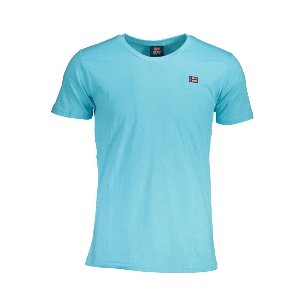 Blaues Herren-T-Shirt aus Baumwolle