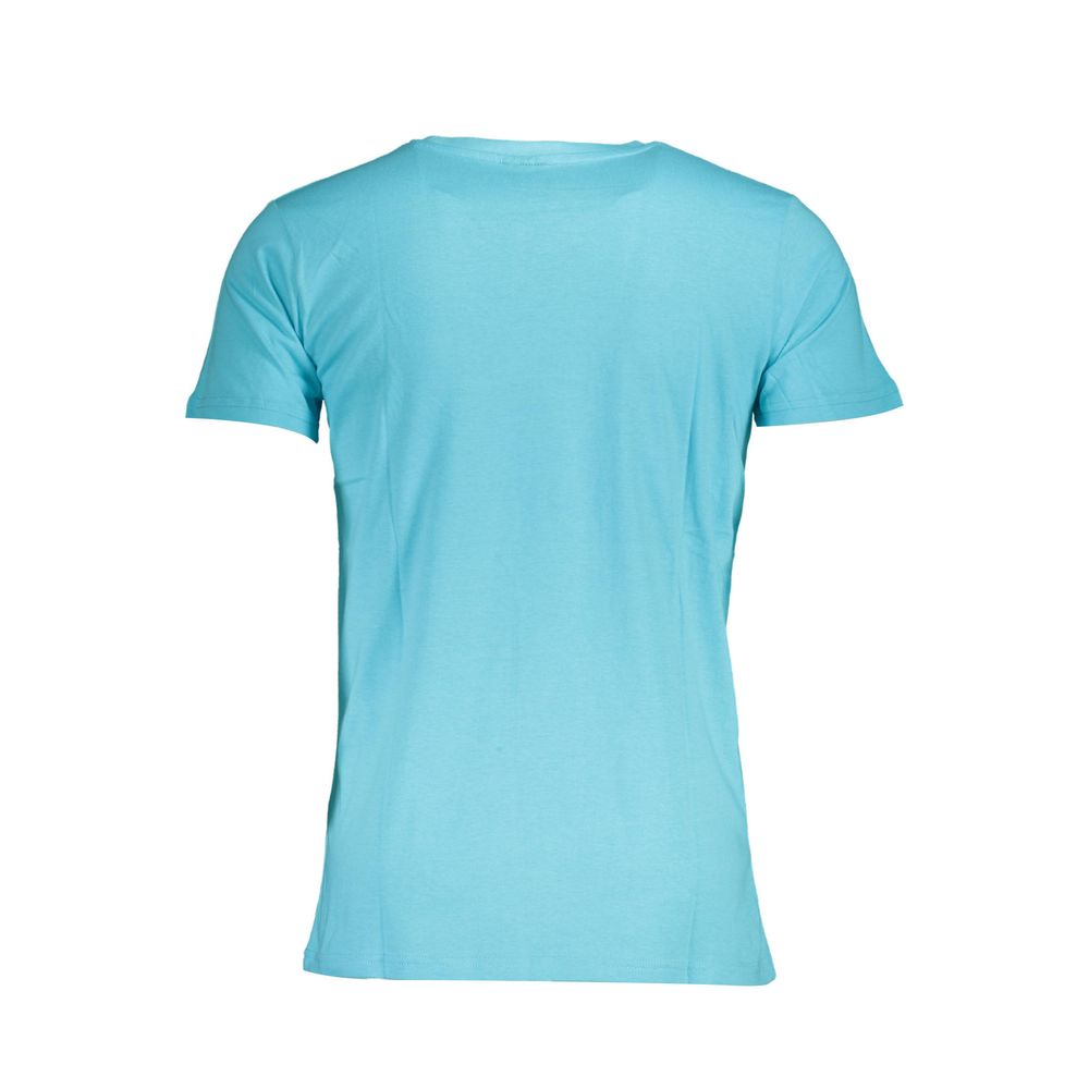 Blaues Herren-T-Shirt aus Baumwolle