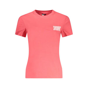Rosa Baumwoll-T-Shirt für Damen