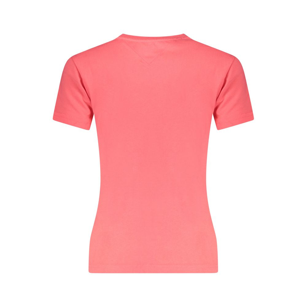 Rosa Baumwoll-T-Shirt für Damen