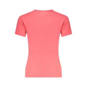 Rosa Baumwoll-T-Shirt für Damen