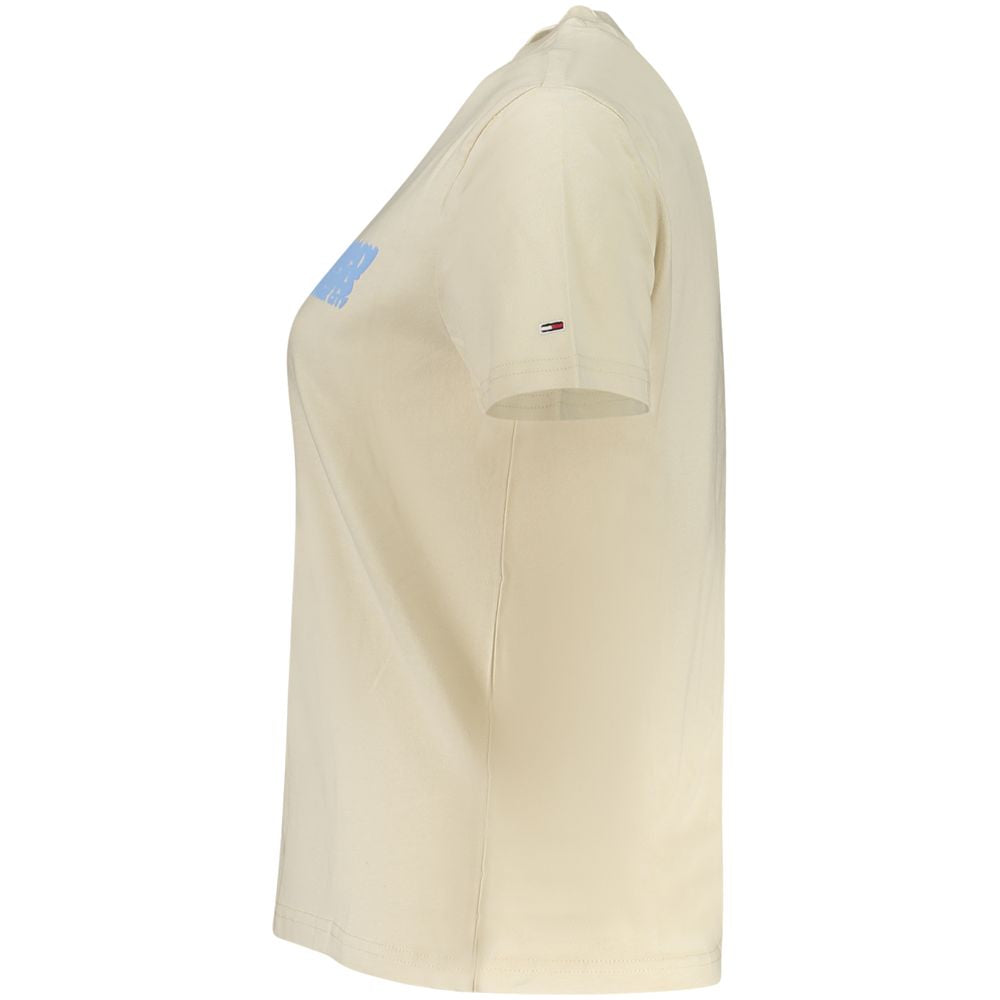 Beiges Baumwolltop für Damen