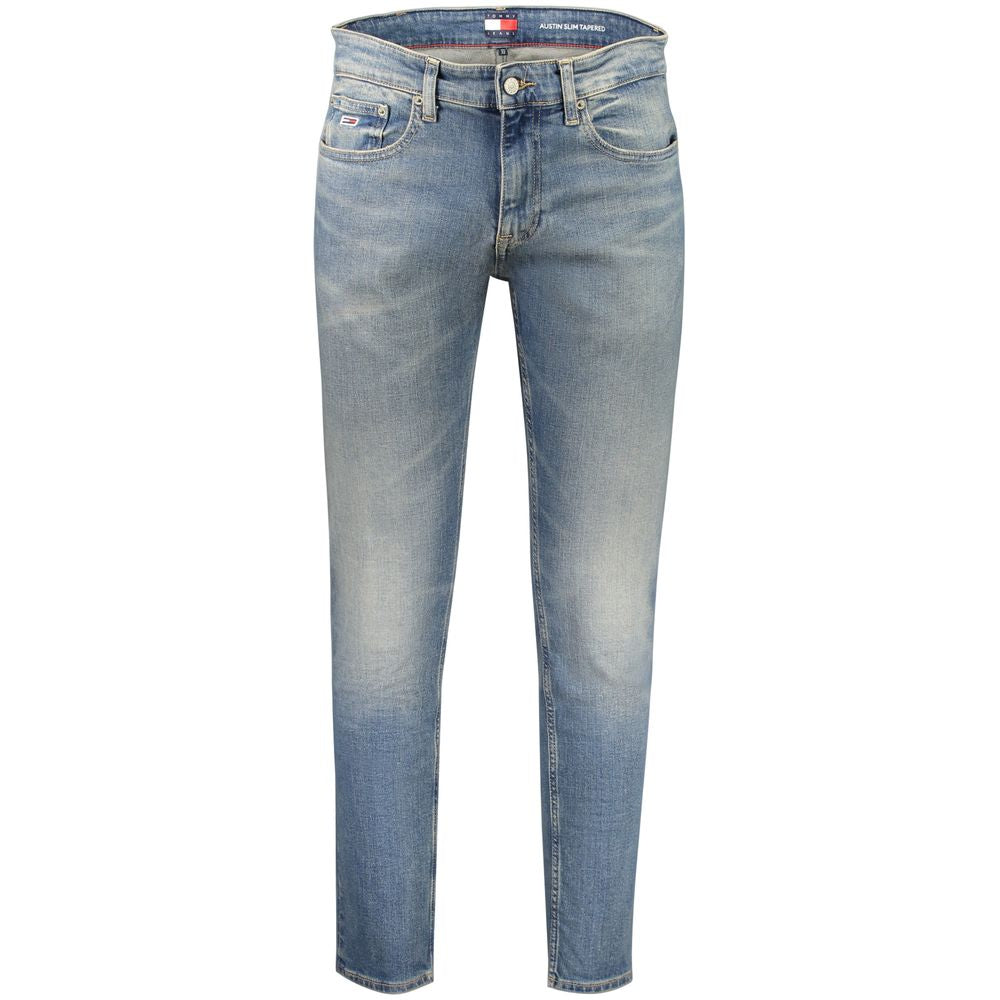Blaue Slim Fit Herrenjeans aus Baumwolle