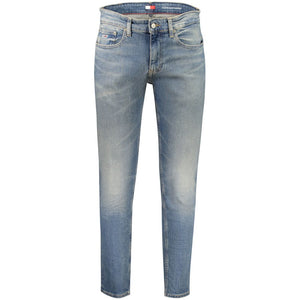 Blaue Slim Fit Herrenjeans aus Baumwolle