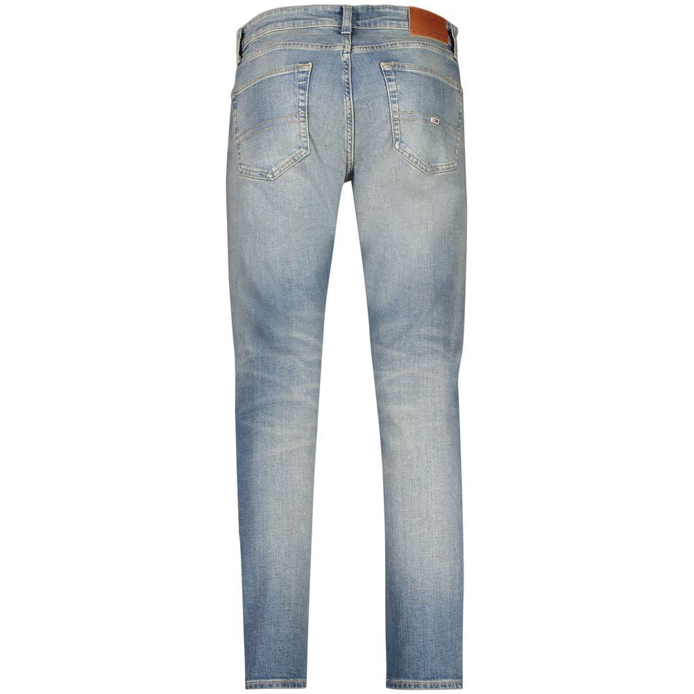 Blaue Slim Fit Herrenjeans aus Baumwolle