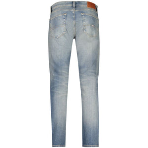 Blaue Slim Fit Herrenjeans aus Baumwolle
