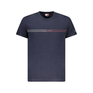 Blaues Herren-T-Shirt aus Baumwolle