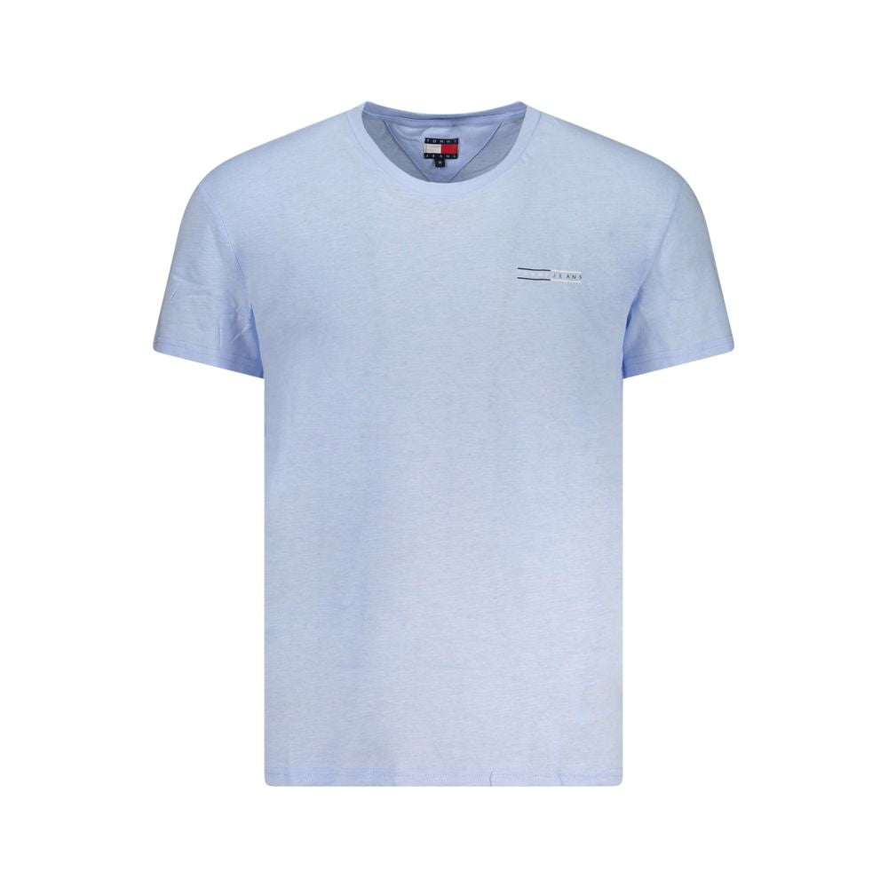 Blaues Herren-T-Shirt aus Baumwolle