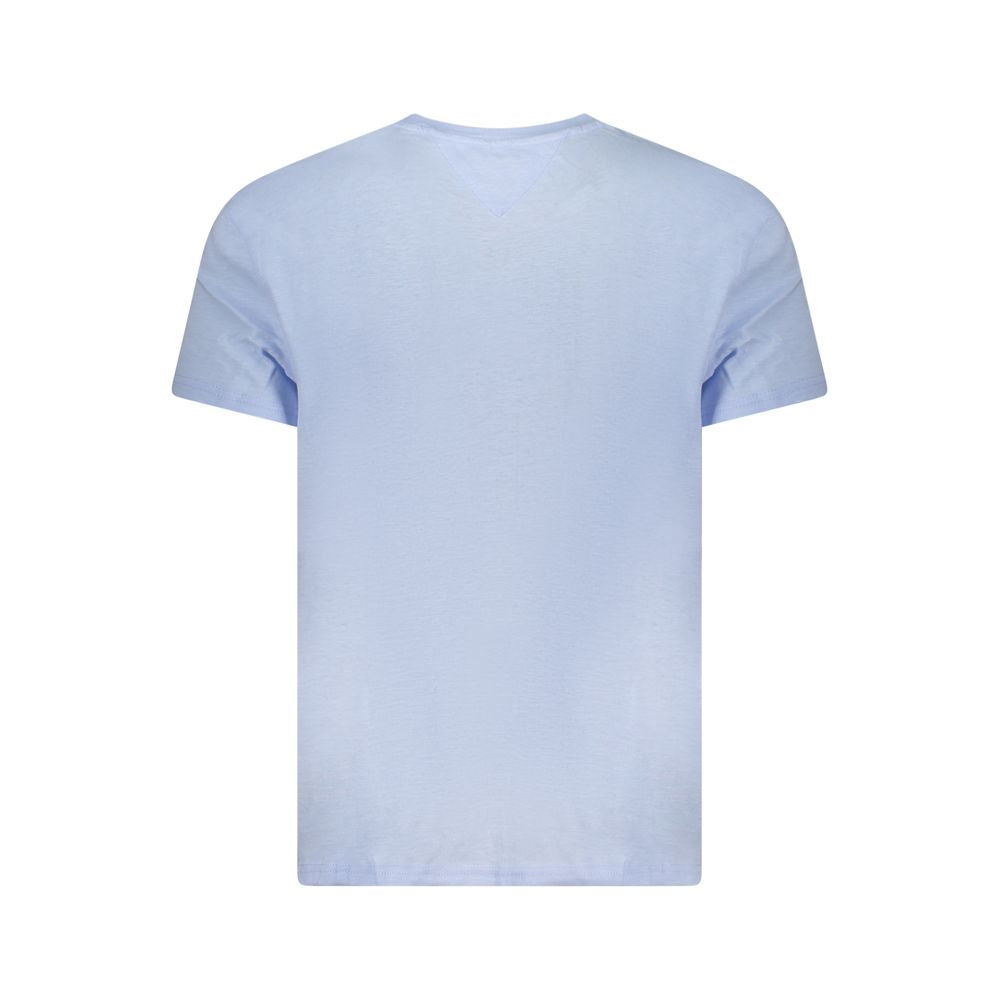 Blaues Herren-T-Shirt aus Baumwolle